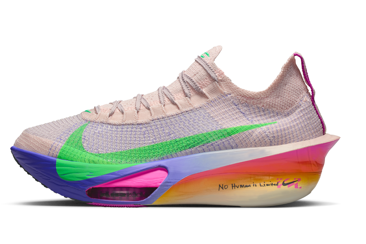 Nike Mens Alphafly 3 EK Road Racing Shoes - Red-Ceramic-Pink-Green (Eliud Kipchoge Athletic Sneakers/Runners)
