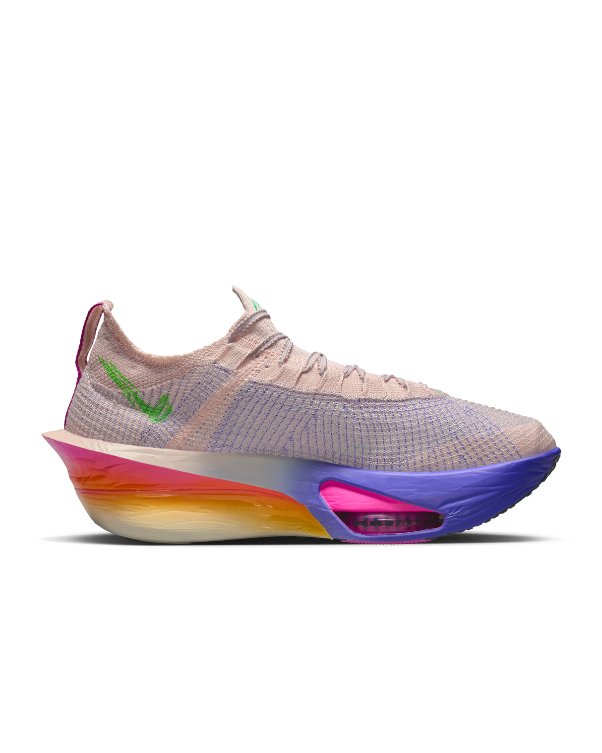 Nike Mens Alphafly 3 EK Road Racing Shoes - Red-Ceramic-Pink-Green (Eliud Kipchoge Athletic Sneakers/Runners)