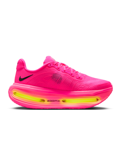Nike Womens Vomero Premium Road Running Shoes - Pink-Volt-Black (Athletic Sneakers/Runners)