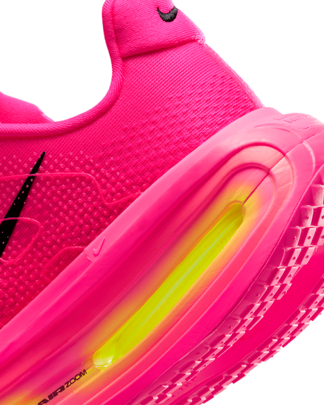 Nike Womens Vomero Premium Road Running Shoes - Pink-Volt-Black (Athletic Sneakers/Runners)