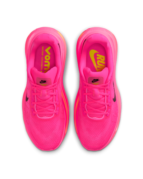 Nike Womens Vomero Premium Road Running Shoes - Pink-Volt-Black (Athletic Sneakers/Runners)