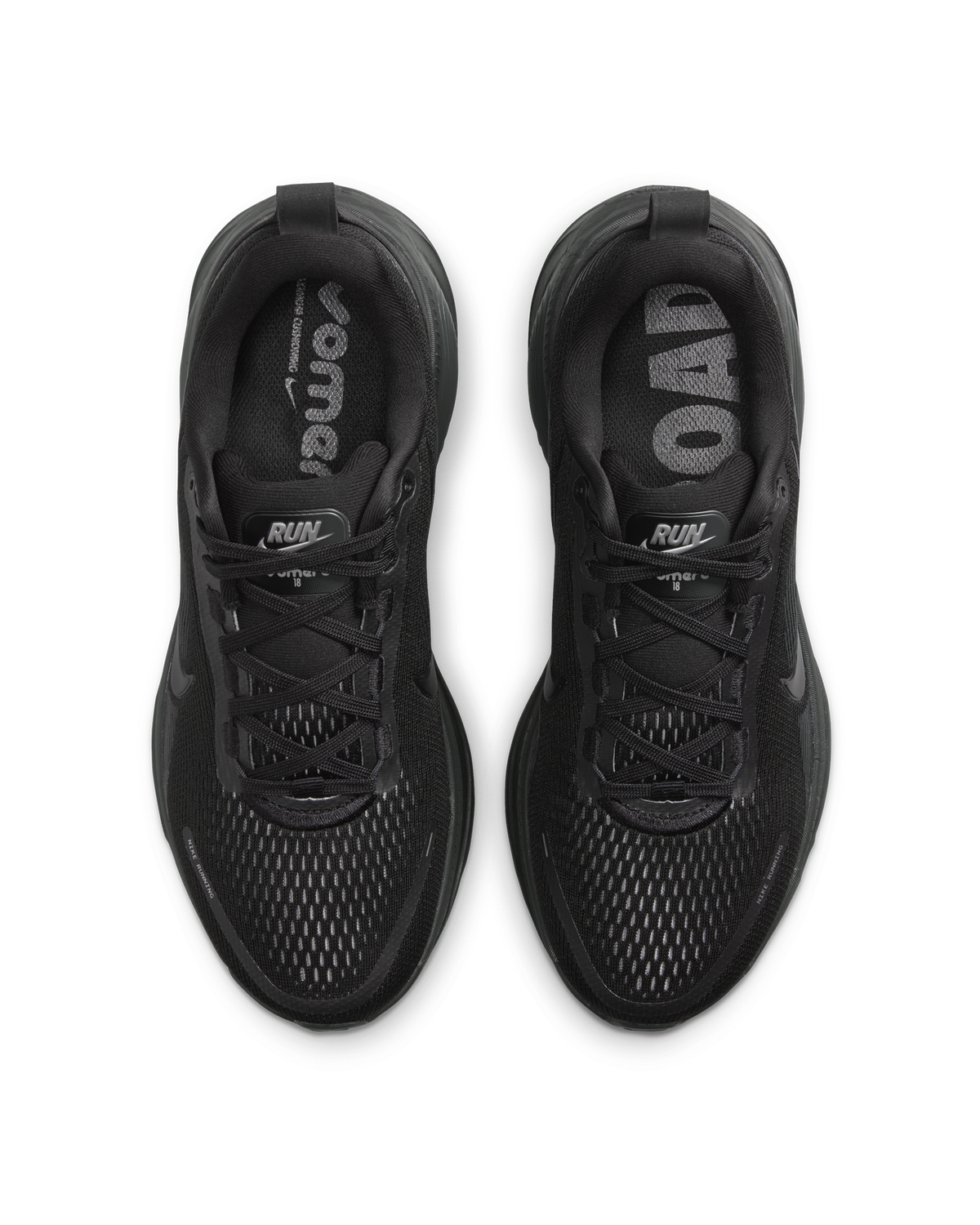 Nike Vomero 18 Womens Road Running Shoes - Black-Grey (Athletic Sneakers/Runners)
