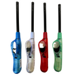 1x Clear Long Gas Lighter for BBQ w/ Safety Lock - Assorted Colours
