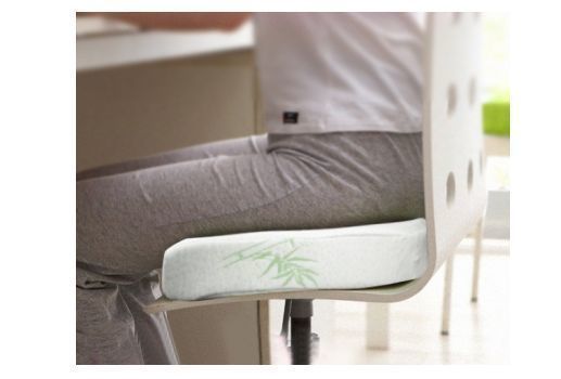 BAMBOO SEAT CUSHION Memory Foam Posture Coccyx Hip Back Lumbar Support Car Seat