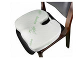 BAMBOO SEAT CUSHION Memory Foam Posture Coccyx Hip Back Lumbar Support Car Seat