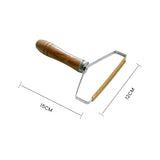 2x Wooden Lint Remover 13x16.5cm Clothes Brush - Natural