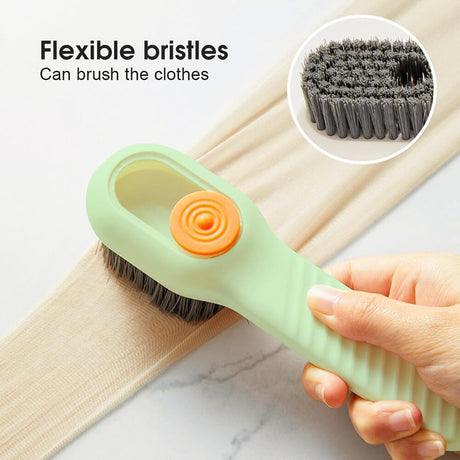 Multifunctional Liquid Shoe Brush Cleaners Soap Dispenser Cleaning Brush