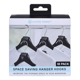 18 Pack Space Saving Hanger Hooks Clothes Wardrobe Closet Organiser 