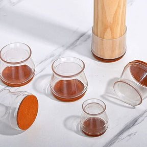 8 Pack Furniture Leg Covers Feet Non Slip Floor Protector Soft Silicone