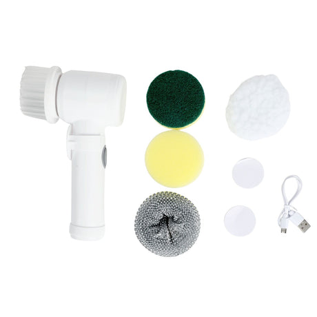 Living Today 5-IN-1 Electric Handheld Rechargeable Cleaning Brush