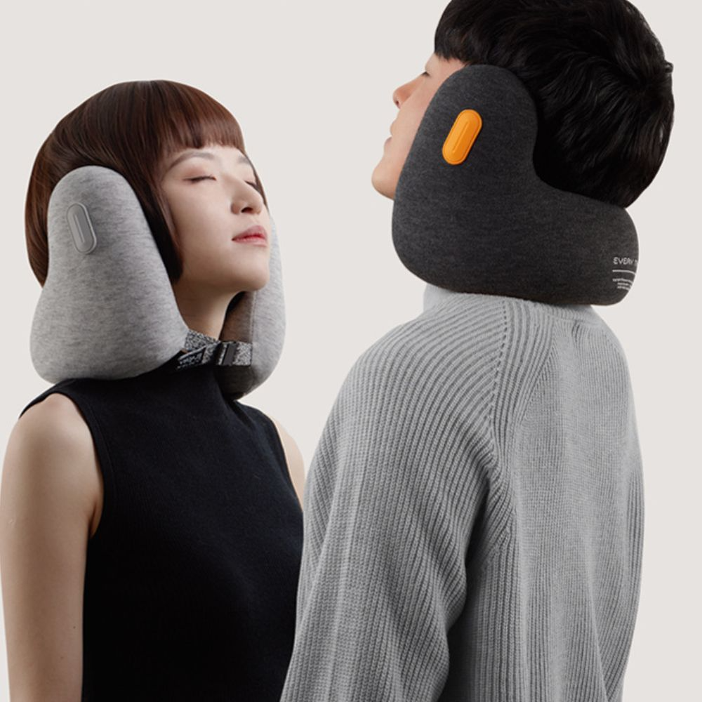 Every Think Noise Reduction Canceling Travel Pillow in Dark Grey