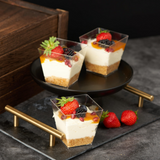 288x Clear Plastic Square  Dessert Cups - Premium & BPA Free