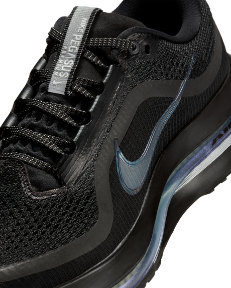 Nike Womens Pegasus Premium Running Shoes - Black-Metallic Silver (Athletic Sneakers/Runners)