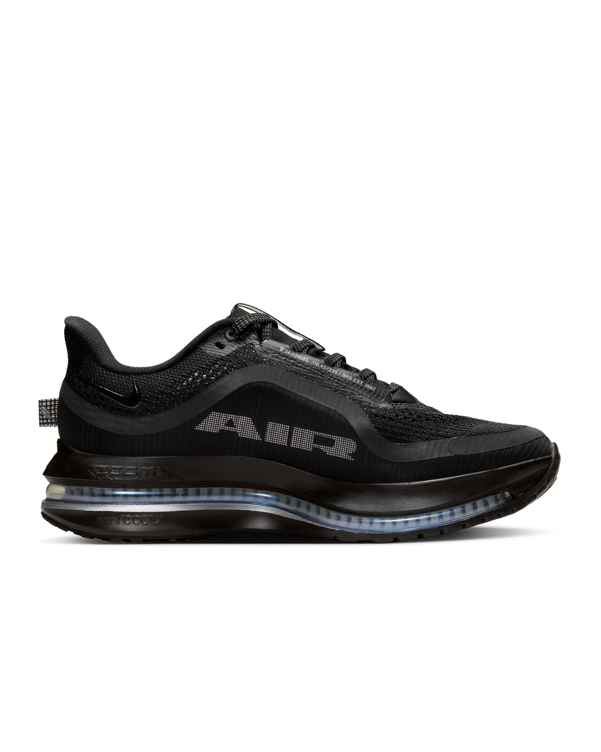 Nike Womens Pegasus Premium Running Shoes - Black-Metallic Silver (Athletic Sneakers/Runners)