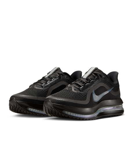 Nike Womens Pegasus Premium Running Shoes - Black-Metallic Silver (Athletic Sneakers/Runners)