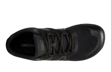 Xero Mens HFS II Lightweight Road Barefoot Running Shoes - Black/Asphalt (Zero Drop Sneakers)