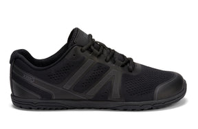 Xero Mens HFS II Lightweight Road Barefoot Running Shoes - Black/Asphalt (Zero Drop Sneakers)