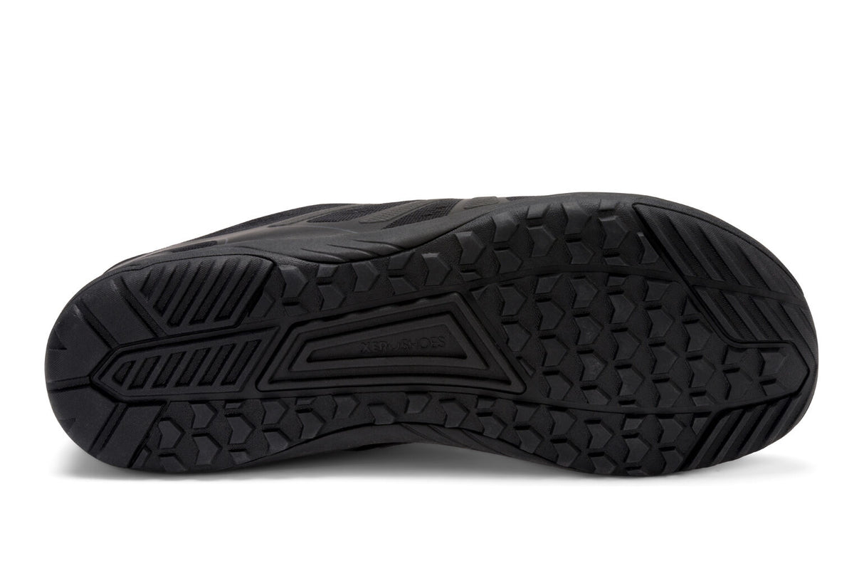 Xero Mens HFS II Lightweight Road Barefoot Running Shoes - Black/Asphalt (Zero Drop Sneakers)