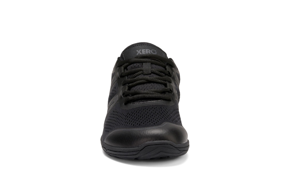Xero Mens HFS II Lightweight Road Barefoot Running Shoes - Black/Asphalt (Zero Drop Sneakers)