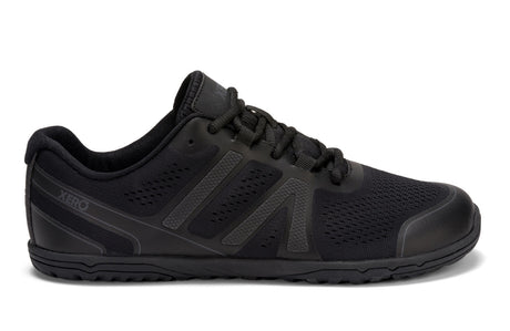 Xero Mens HFS II Lightweight Road Barefoot Running Shoes - Black/Asphalt (Zero Drop Sneakers)