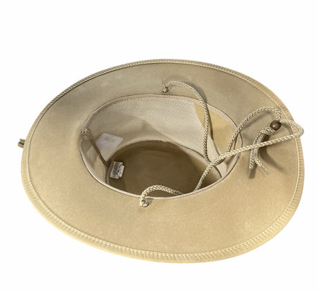 Dents Mens Cooler Western Wide Brim Hat - Stone (Summer Sun Outback Breathable)
