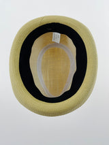 Dents Mens Toyo Straw Trilby Hat - Natural (Short Brimmed)