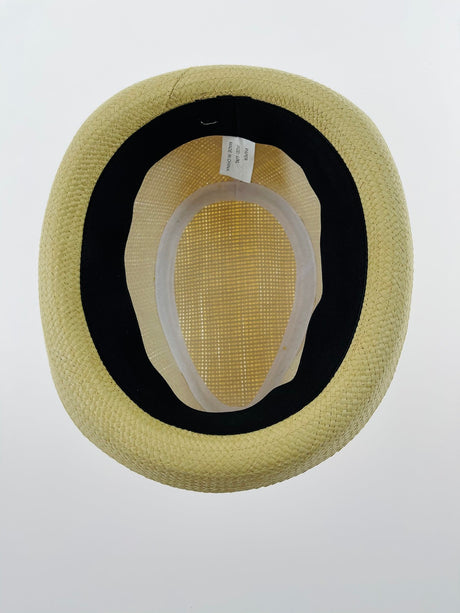 Dents Mens Toyo Straw Trilby Hat - Natural (Short Brimmed)