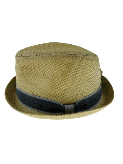 Dents Mens Toyo Straw Trilby Hat - Natural (Short Brimmed)