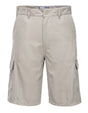 Huski Cascade Mens Cargo Shorts - Army (Microfibre Flexi Fit Military 515206) - Bone