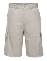 Huski Cascade Mens Cargo Shorts - Army (Microfibre Flexi Fit Military 515206) - Bone