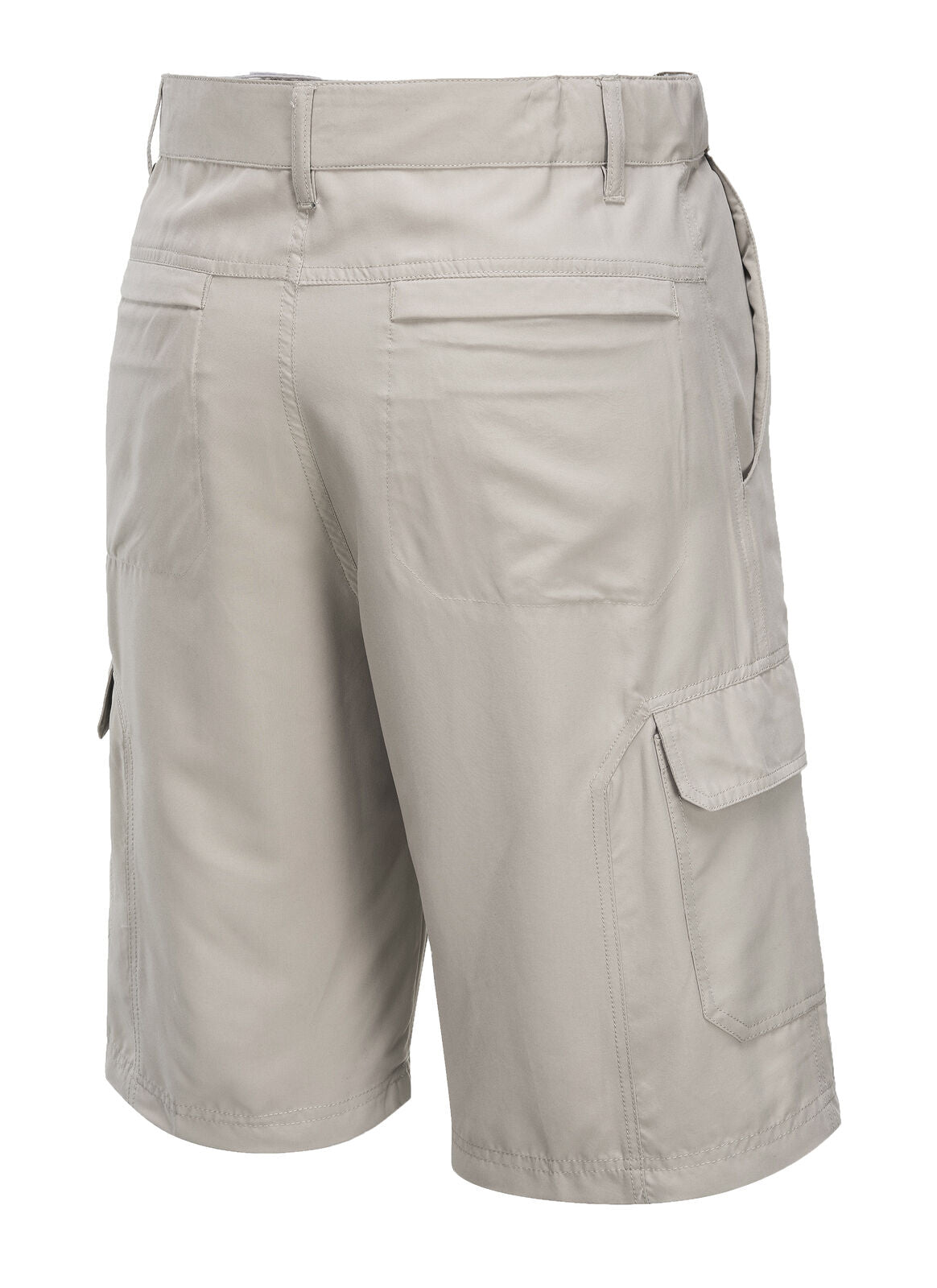 Huski Cascade Mens Cargo Shorts - Army (Microfibre Flexi Fit Military 515206) - Bone