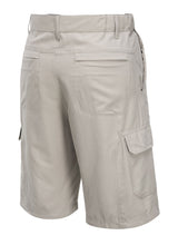 Huski Cascade Mens Cargo Shorts - Army (Microfibre Flexi Fit Military 515206) - Bone