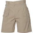 HUSKI Mens Cargo Shorts Work Casual Workwear - Bone