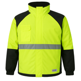 HUSKI Miner Hi Vis Waterproof Jacket Industrial Workwear Reflective 918015