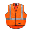 HUSKI Hi Vis Patrol Vest 3M Reflective Tape Safety Workwear High Visibility - Orange
