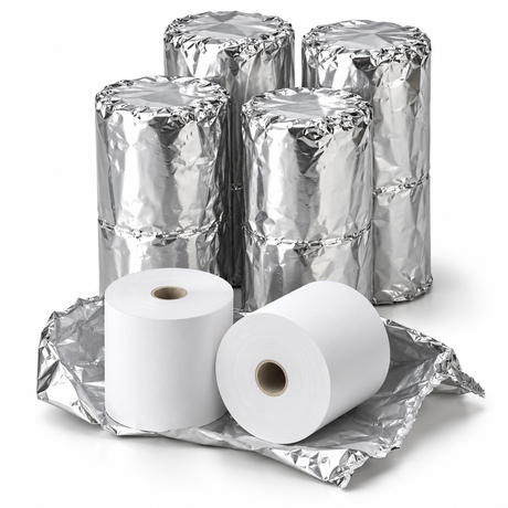 10x Percy's Thermal Receipt Rolls Bulk Pack for Cash Register - 80x80mm (65g, 25mm Core)
