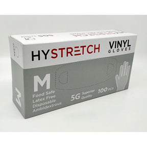 1000x Clear Disposable Vinyl Gloves Bulk Pack - Powder Free & Latex Free (1 Box)