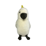 Bocchetta Hector 25cm Sulphur-Crested Cockatoo Plush Toy - White (Australian Stuffed Animal Souvenir Gift)
