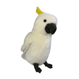 Bocchetta Hector 25cm Sulphur-Crested Cockatoo Plush Toy - White (Australian Stuffed Animal Souvenir Gift)