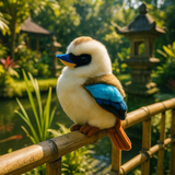 Bocchetta Hillary 23cm Kookaburra Plush Toy (Australian Stuffed Animal Souvenir Gift)