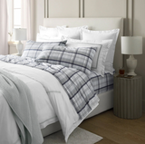 Park Avenue 175 GSM Egyptian Cotton Flannelette Bed Sheet Set - Heathered Plaid