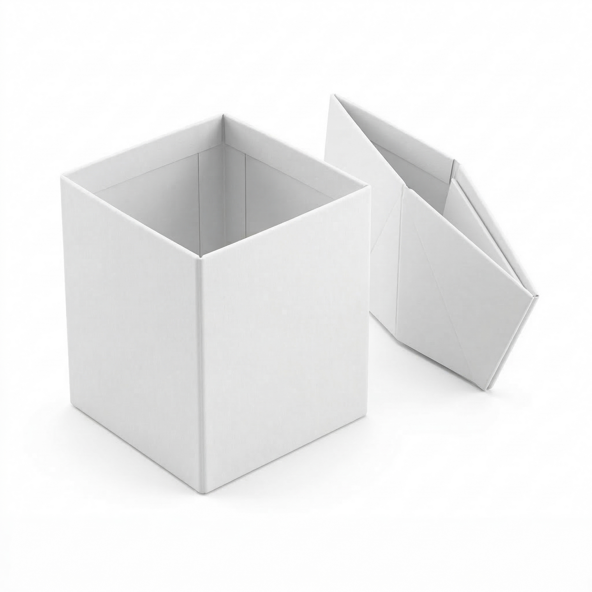 12x Italplast Foldable Pencil Cup Desk Holder - Eazi Fold - White (Bulk Pack)