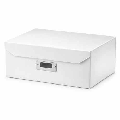 Italplast Eazi Fold A4 Paper Document Storage Box - White
