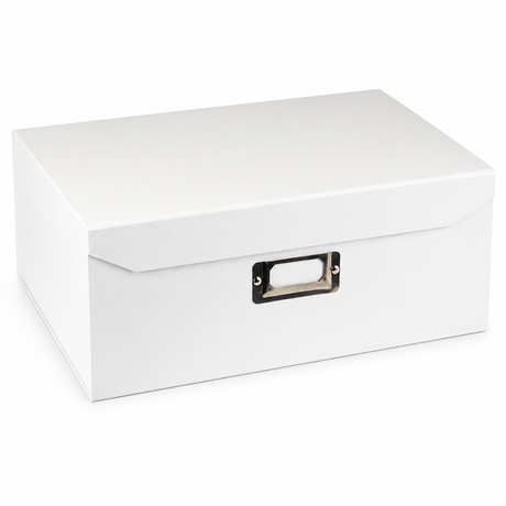 Italplast Eazi Fold A5 Paper Document Storage Box - White