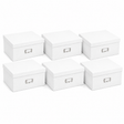 6x Italplast Eazi Fold A3 Paper Document Storage Box in White