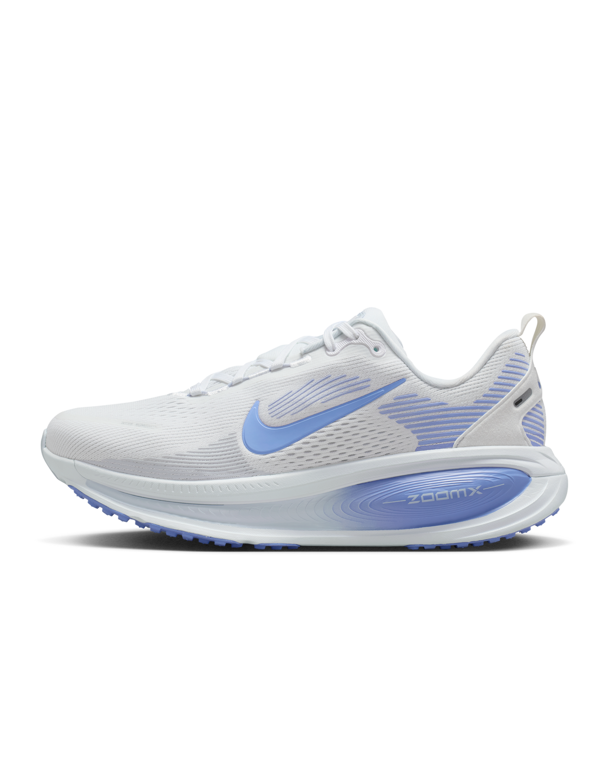 Nike Vomero 18 Womens D Wide Road Running Shoes - White-Grey-Royal (Athletic Sneakers/Runners)