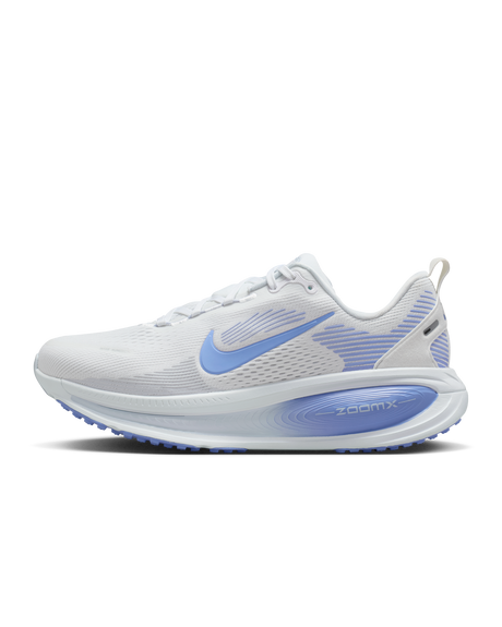 Nike Vomero 18 Womens D Wide Road Running Shoes - White-Grey-Royal (Athletic Sneakers/Runners)