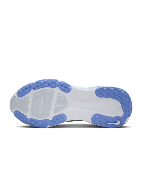 Nike Vomero 18 Womens D Wide Road Running Shoes - White-Grey-Royal (Athletic Sneakers/Runners)