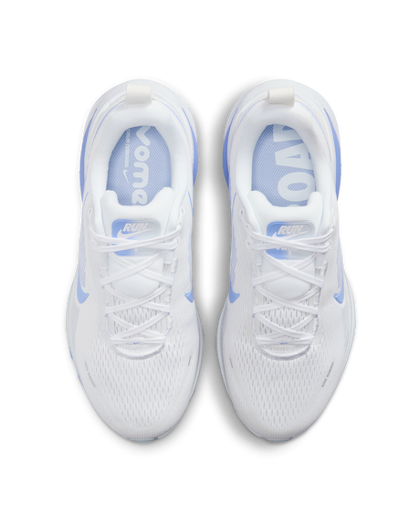 Nike Vomero 18 Womens D Wide Road Running Shoes - White-Grey-Royal (Athletic Sneakers/Runners)