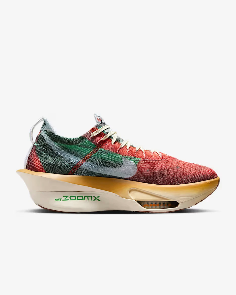 Nike Mens Alphafly 3 PRM Road Racing Shoes - Multi-Clear-Starfish-Aloe Verde (Athletic Sneakers/Runners)
